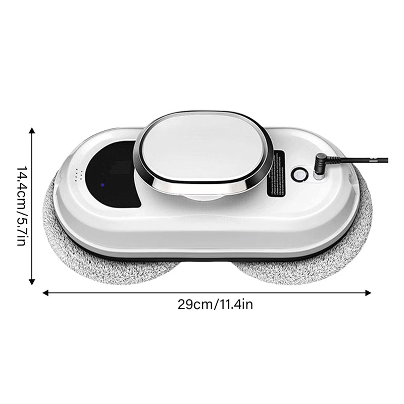 5600Pa Smart Window Cleaning Robot, Ultra-Thin Auto Glass Cleaner with Remote for Home & Office