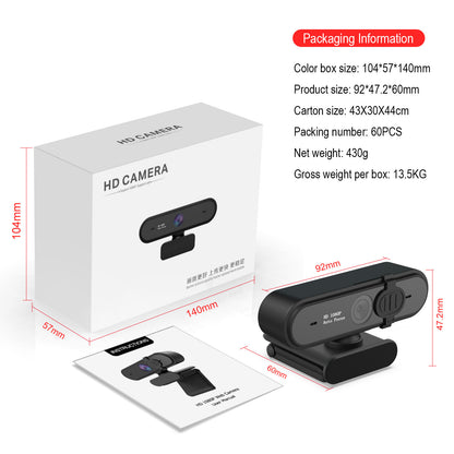 Computer video computer camera with 5 million autofocus and support for 720P1080P video