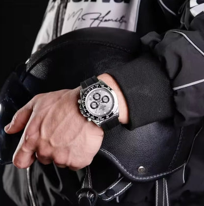 NAVIFORCE NF8054 Original Watches For Men Silicone Band Casual Sport Chronograph Luminous Wristwatch