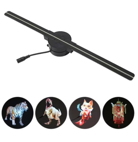3D Hologram Fan 16.5in 2000x224 WiFi 3D Projector with 224 LED Light Beads for Business Store Advertising