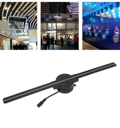 3D Hologram Fan 16.5in 2000x224 WiFi 3D Projector with 224 LED Light Beads for Business Store Advertising