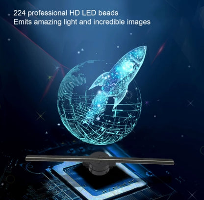 3D Hologram Fan 16.5in 2000x224 WiFi 3D Projector with 224 LED Light Beads for Business Store Advertising