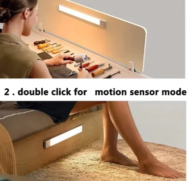 Under Cupboard Kitchen Lights Cabinet Light Motion Sensor Indoor Rechargeable Strip Wardrobe Lighting Battery Operated Magnetic