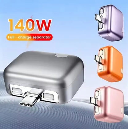 Intelligence PD 140W Full Charge Auto-Disconnect Charging Adapter Fast Charge Safety Separator Automatically for Type-C Devices