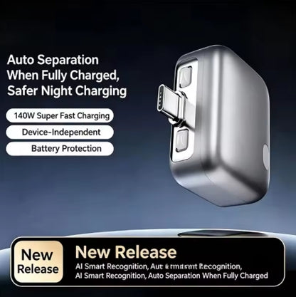 Intelligence PD 140W Full Charge Auto-Disconnect Charging Adapter Fast Charge Safety Separator Automatically for Type-C Devices