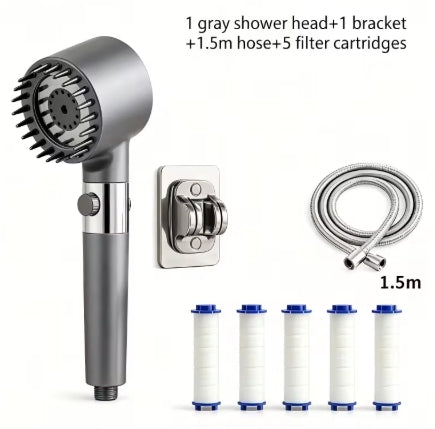 New Ion Drop Shower Head, Portable Filter Shower, Turbo Pressure, Multi Spray Modes, On/Off Switch & Built-in Filter